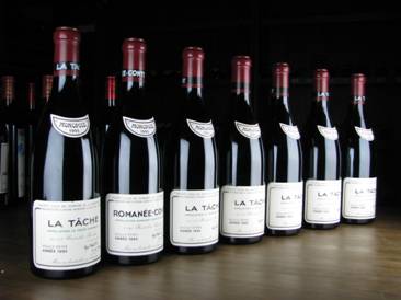 Wines from Bourgogne in China