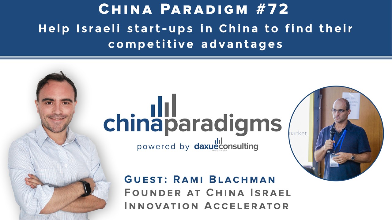 Podcast transcript# 72: Help Israeli start-ups in China to find their competitive advantages