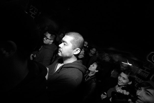 Gary wang partying at ‘The Shelter’ a hip-hop club in a Beijing’s bomb shelter